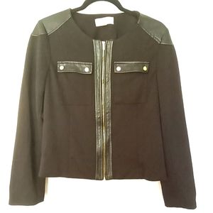 CK Light Jacket with  Leather Details